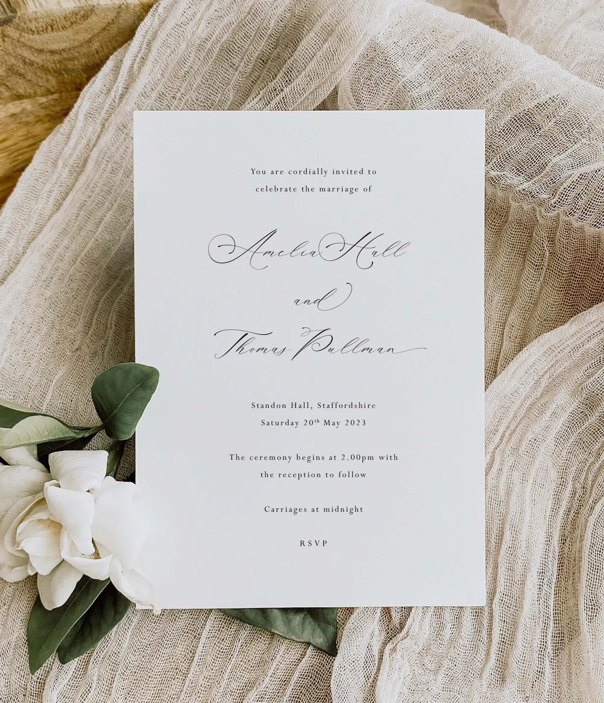 faith wedding invitation sample – with love wedding stationery