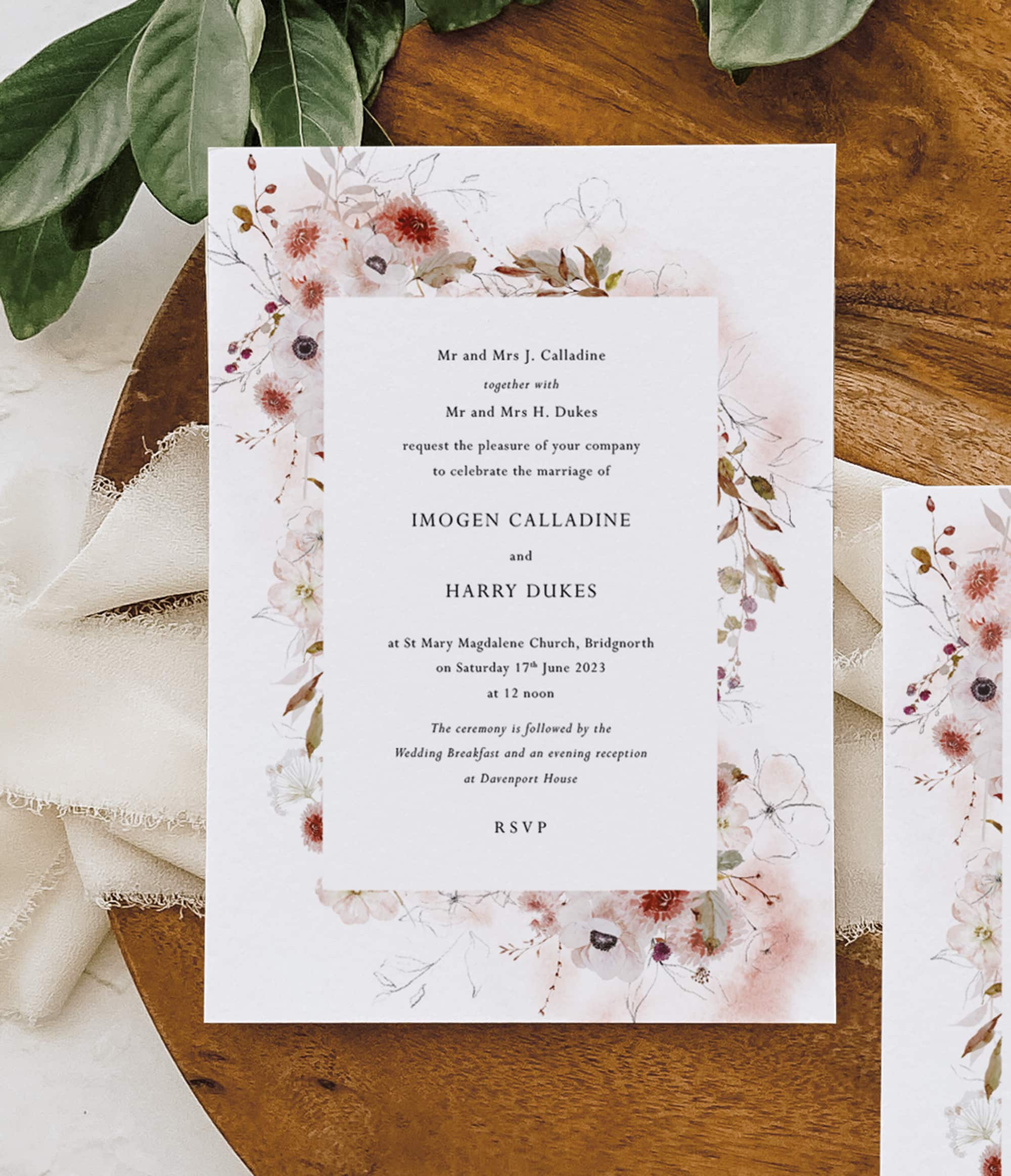 Wedding Invitation And Wedding Stationery Wording