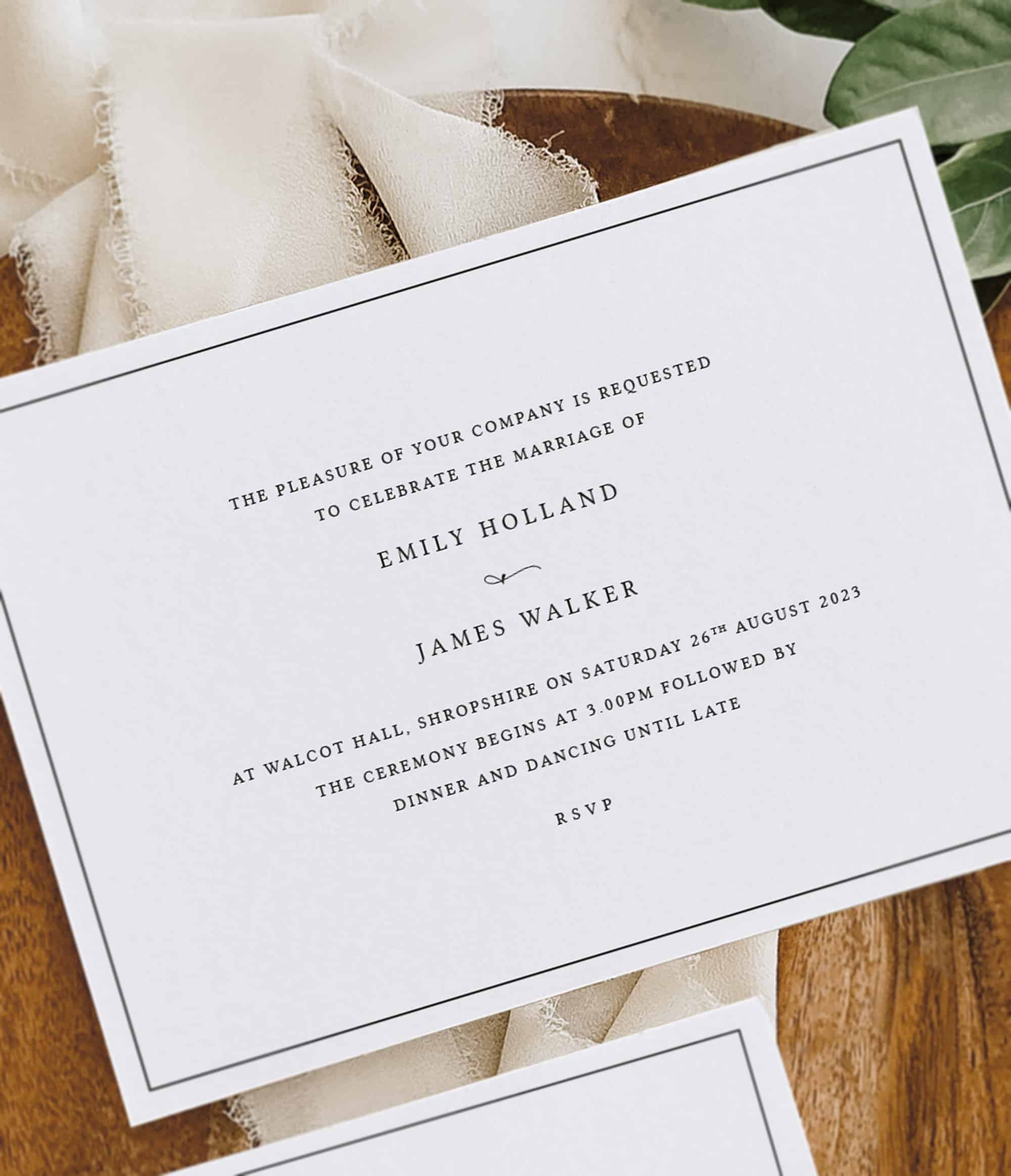 Wedding on sale invitation wording