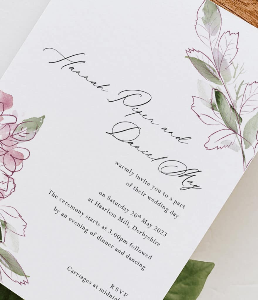 informal wedding invitation wording example