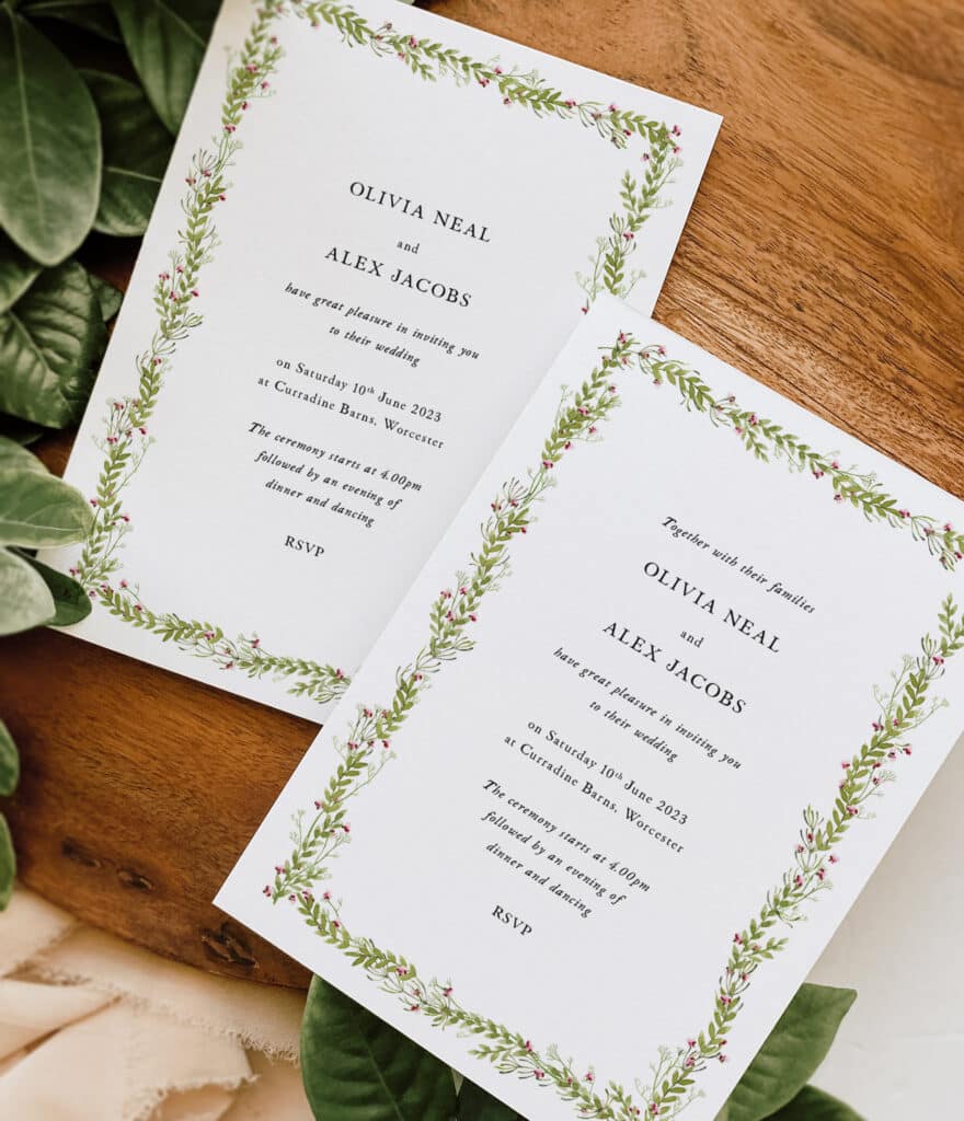 informal wedding invitation wording examples