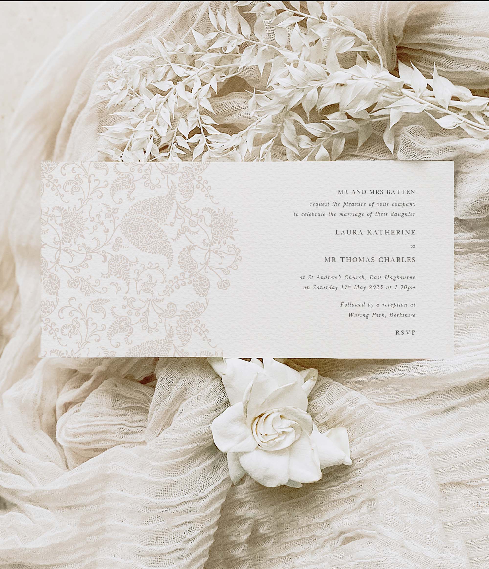 Eleanor Vintage wedding stationery With Love Wedding Stationery
