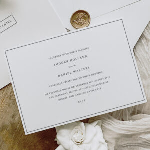 showing simplicity - simple modern wedding stationery-
