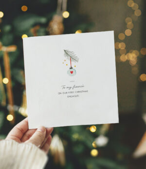 Fiancé Christmas Card | Cute First Christmas Engaged Card