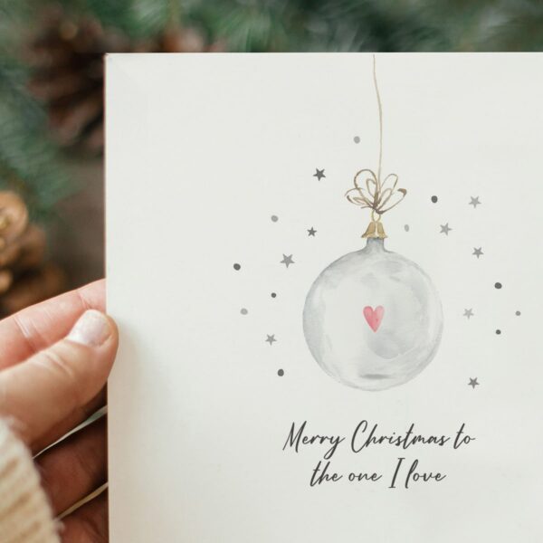 To The One I Love Christmas Card - Image 2