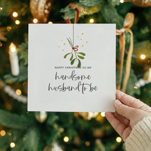 Fiancé Christmas Card | Handsome husband to be - Image 2