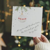 Fiancée Christmas Card | This time next year you'll be my Mrs!
