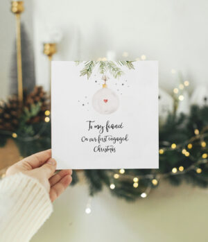 Fiancé Christmas Card | First Engaged Christmas Card