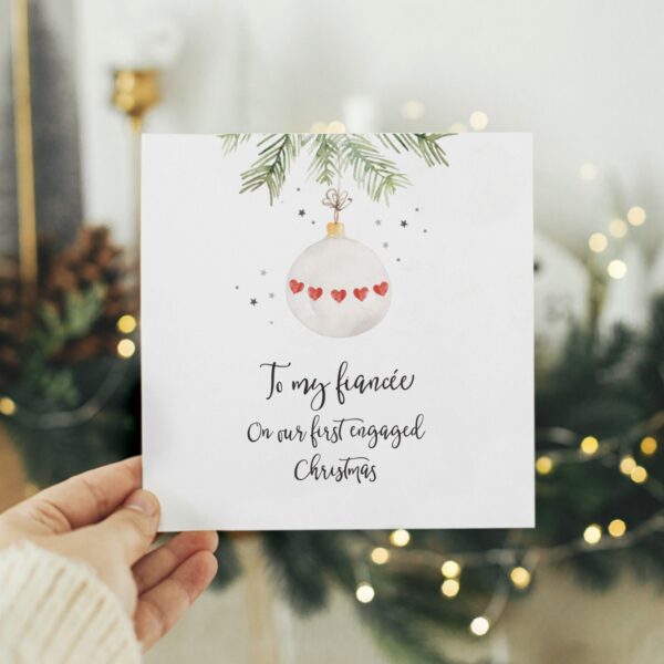 Fiancée Christmas Card | First Engaged Christmas Card - Image 2