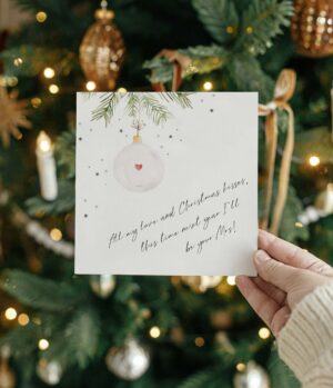 Fiancé Christmas Card | This time next year I'll be your Mrs!