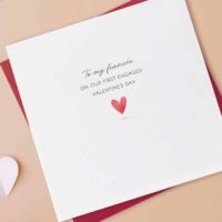 Fiancée Valentine's Card | First Engaged Valentine's Day Card - Image 2