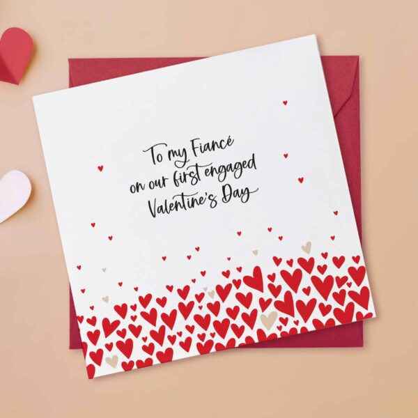 Fiancé Valentine's Day Card | First Engaged Valentine's Card - Image 2