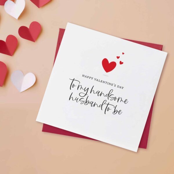 Fiancé Valentine's Card | Husband To Be Valentine's Day Card