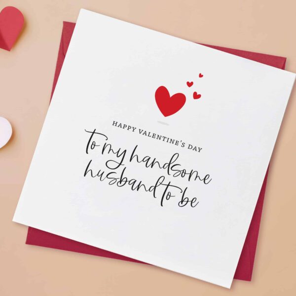 Fiancé Valentine's Card | Husband To Be Valentine's Day Card - Image 2