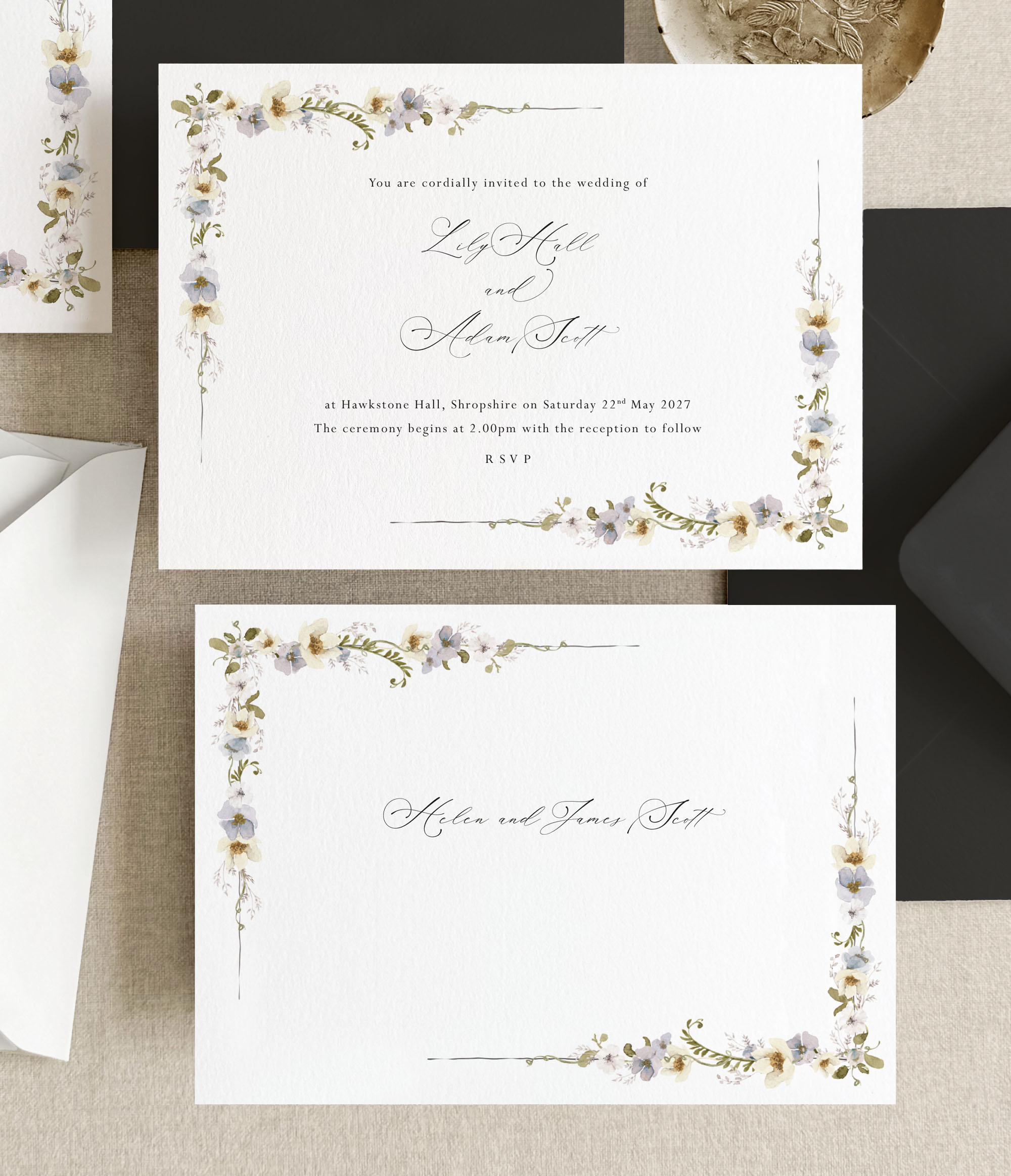 Danbury | Regency Inspired Wedding Invitation Sample Pack