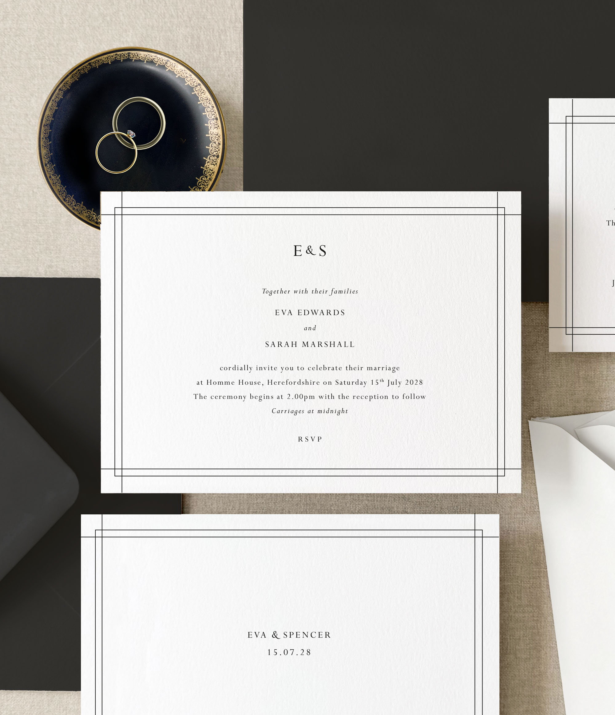Eva | Art Deco Wedding Invitation Sample Pack