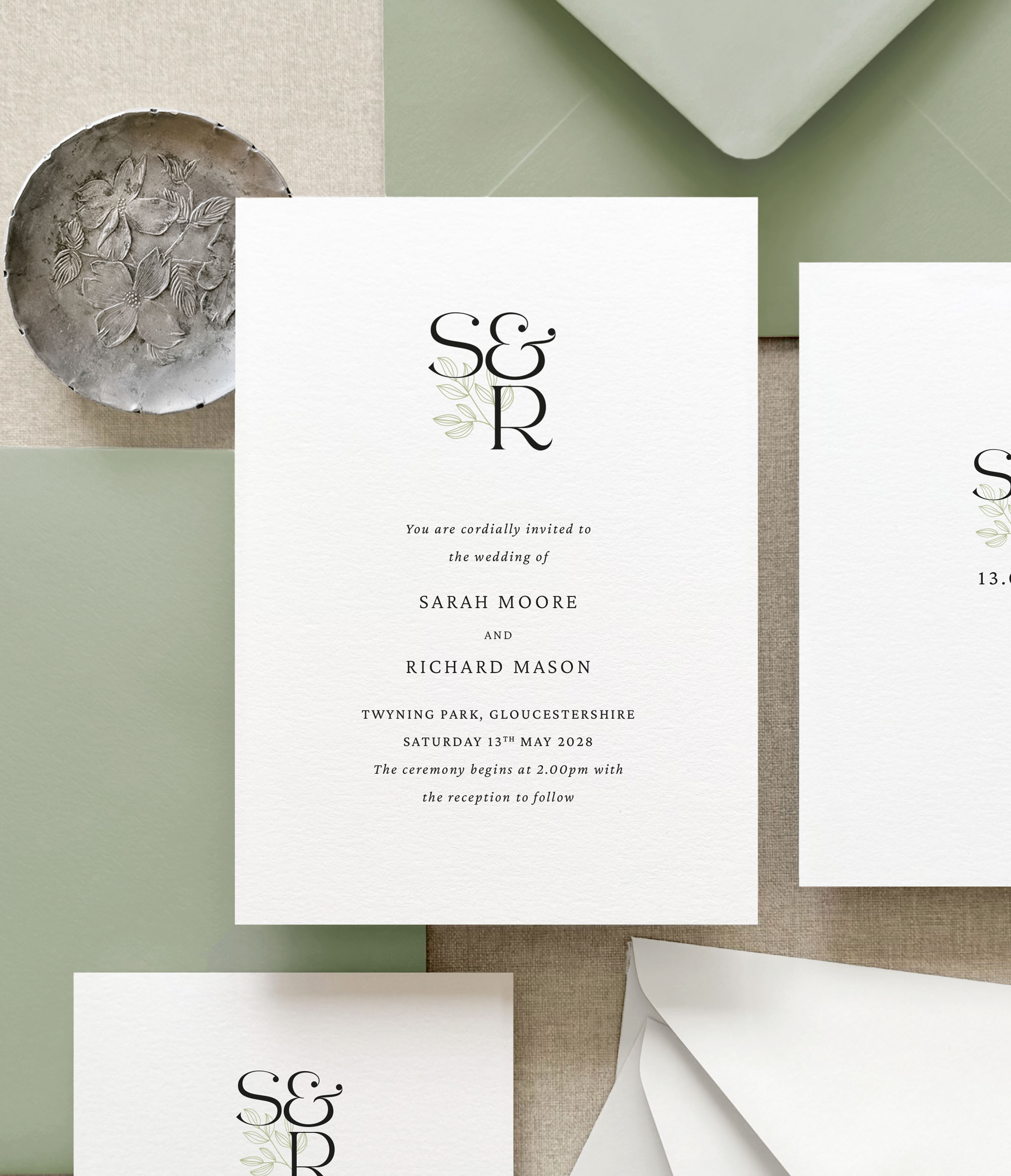 Modern Monogram | Wedding Invitation Sample Pack