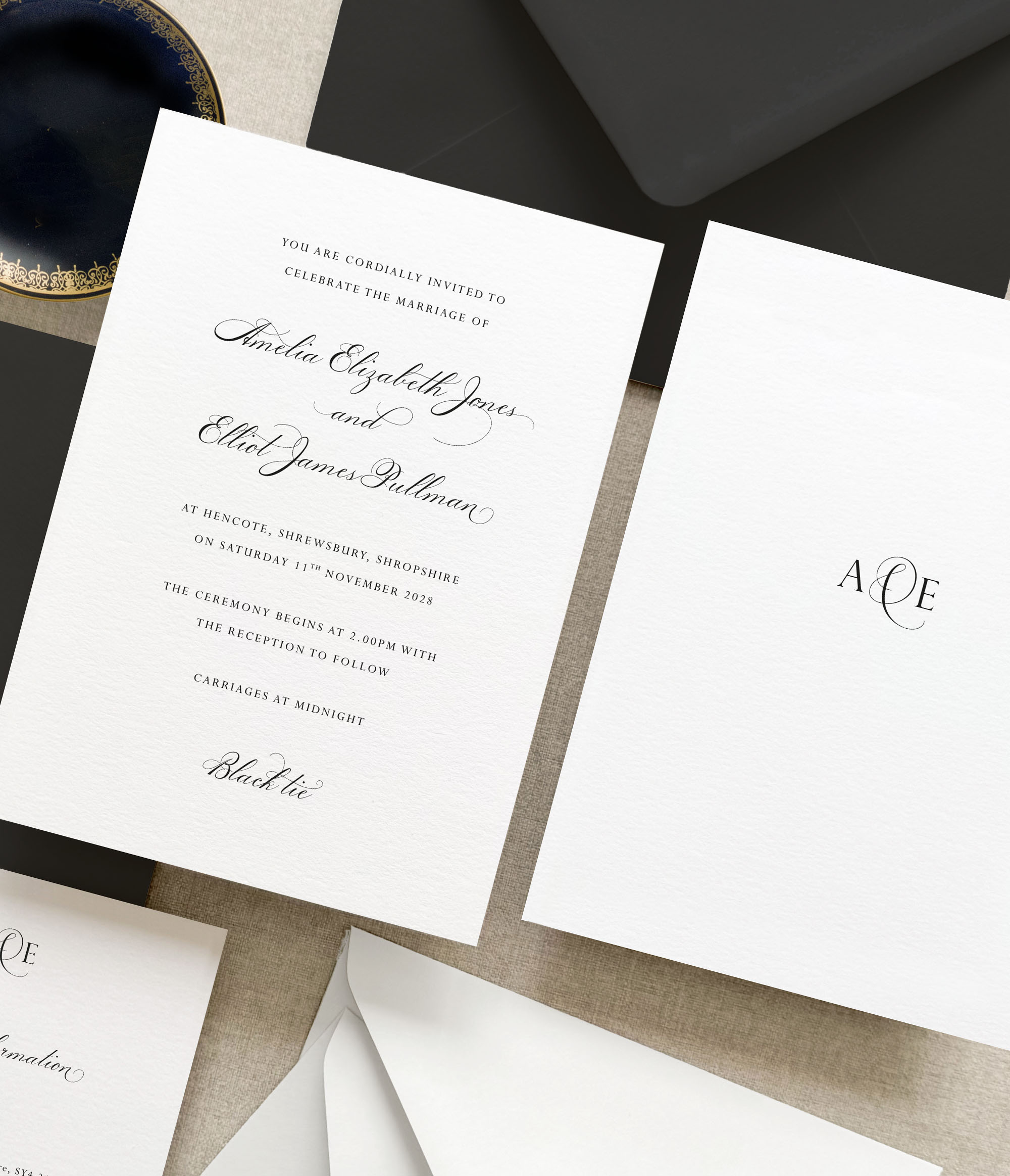 Perfection | Classic Wedding Invitation Sample Pack