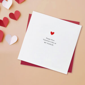 Fiancé Valentine's Card | Happy First Valentine's Day As My Fiance