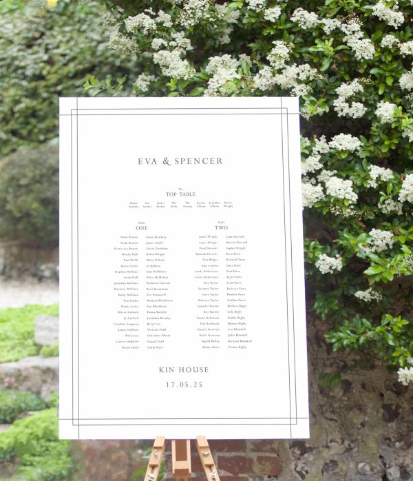 eva simple modern table plan design-